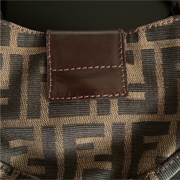 Fendi Zucca Canvas FF Logo Mini Croissant Bag - vintage & rare! - Picture 7 of 17